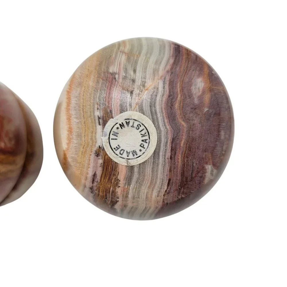 Natural Onyx Candle Holders Set Of 2 - Picture 4 of 5